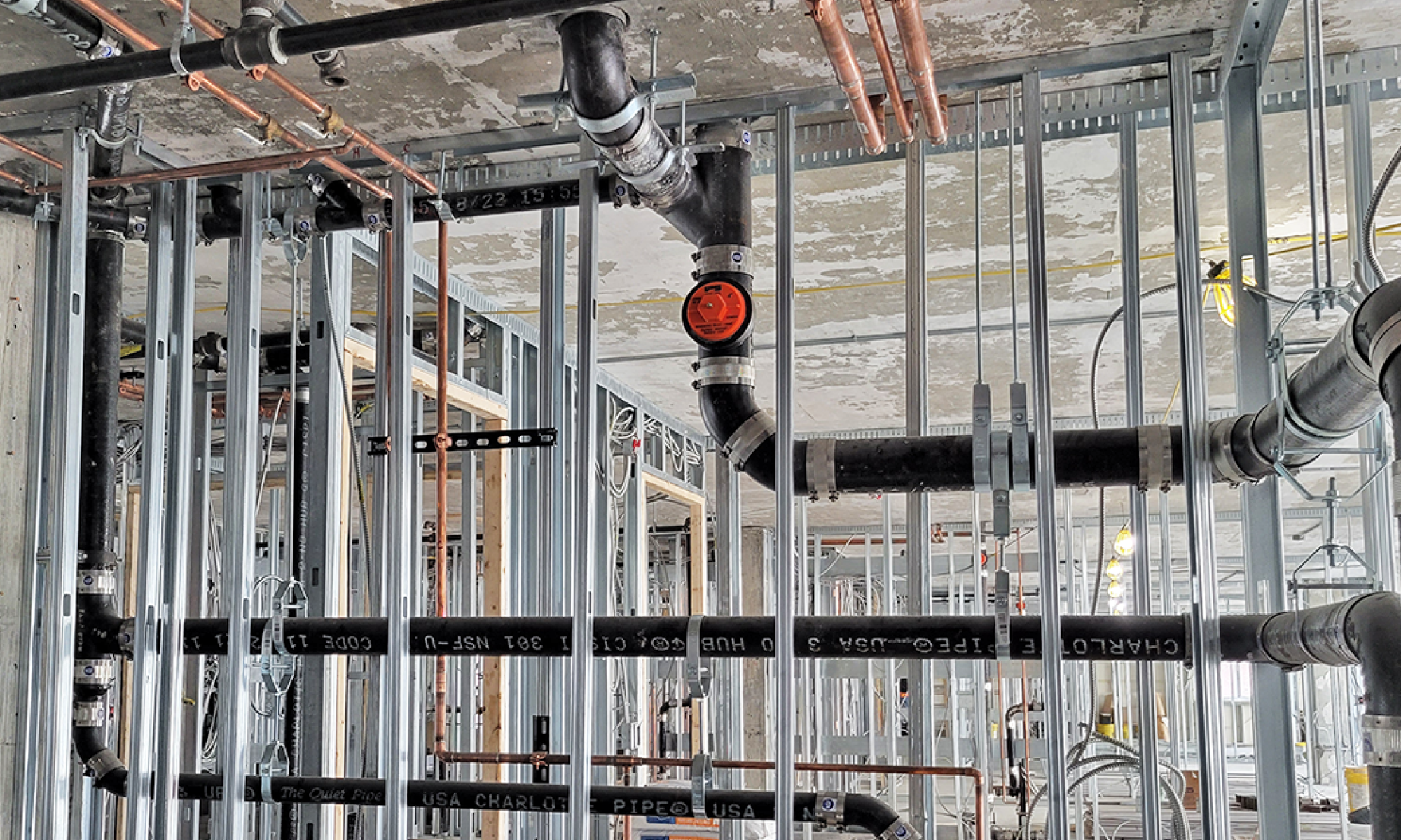 Plumbing in New City. Metropolitan territory. Pensilvania. New Jersey 